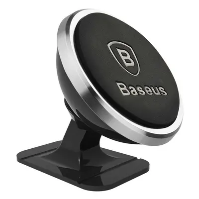 Baseus 360 fokban állítható, mágneses, műszerfalra rögzíthető autós telefontartó, ezüst