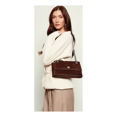 Tory Burch Táska Kira Turnlock Suede Shouldr Bag 169176 Barna