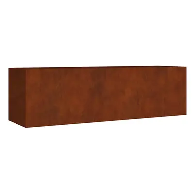 vidaXL corten acél kerti magaságyás 280x80x80 cm