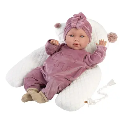 Llorens 74118 NEW BORN - valósághű baba baba hangokkal és puha szövettesttel - 42