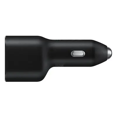 Samsung EP-L4020NBEGEU autós szivargyújtó gyorstöltő, USB-C + USB, 40W, fekete