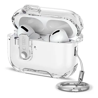 Tech-Protect Bounce Pro AirPods Pro 3 tok, karabinerrel, átlátszó