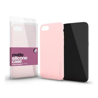 Xprotector Matte ultra vékony szilikon hátlap tok, Samsung Galaxy A22 5G, púder pink