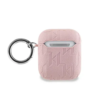 Karl Lagerfeld KLA2PGKIPP AirPods 1/2 cover rózsaszín/pink Monogram Karl Head