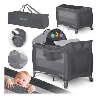 Ricokids állítható fekvőmagasságú prémium Utazóágy kiegészítőkkel...