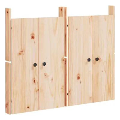 vidaXL 2 db tömör fenyőfa MEPPEL kültéri konyhaszekrény ajtó 50x9x82 cm