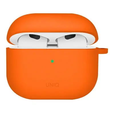 Uniq Nexo tok AirPods 4-hez Szilikon fülkampók narancssárga/volt orange