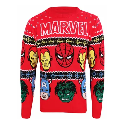 pulóver unisex Marvel Comics - Christmas Jumper Face´s - NNM - KT-MARC-013