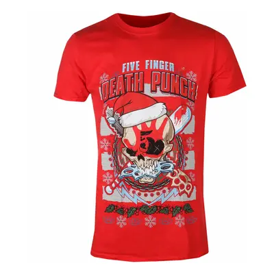 metál póló férfi Five Finger Death Punch - Zombie Kill Xmas - ROCK OFF - FFDPTS37MR