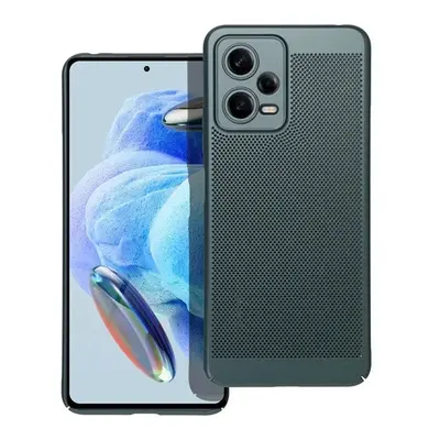 Xiaomi Redmi Note 12 5G / Poco X5 5G, Műanyag hátlap védőtok, légáteresztő, lyukacsos minta, Bre