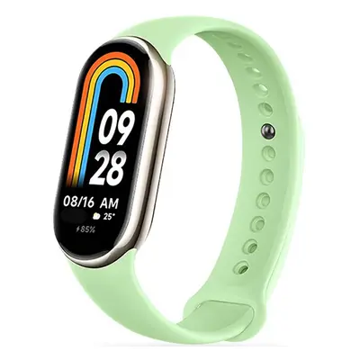 Xiaomi Mi Smart Band 8 / 9, szilikon pótszíj, állítható, TP IconBand, menta