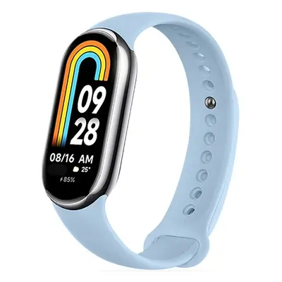 Xiaomi Mi Smart Band 8 / 9, szilikon pótszíj, állítható, TP IconBand, világoskék