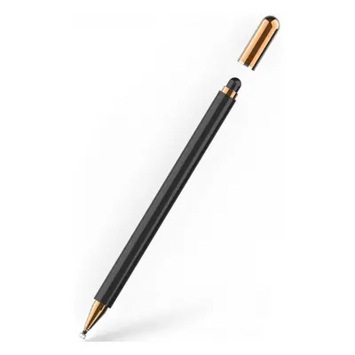 Univerzális toll, (bármilyen kapacitív kijelzőhöz), Charm Stylus Pen, fekete/arany