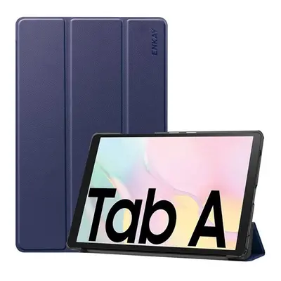 Samsung Galaxy Tab A7 10.4 (2020) SM-T500 / T505, mappa tok, Trifold, Enkay, sötétkék