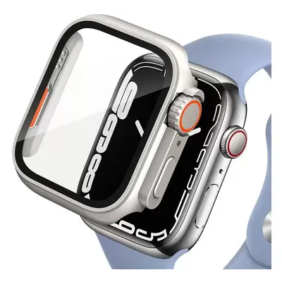 Apple Watch 4-6, SE, SE (2022) (44 mm), Műanyag védőkeret, kijelzővédő üveggel, szíj nélkül, TP 