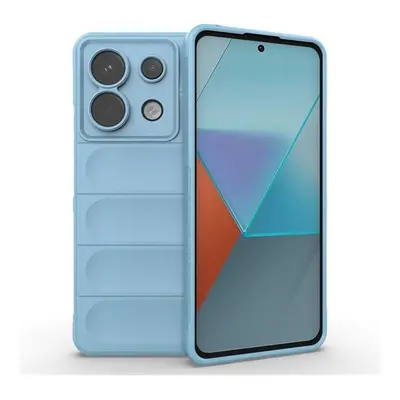 Xiaomi Redmi Note 13 Pro 5G / Poco X6 5G, Szilikon tok, közepesen ütésálló, 3D minta, világoskék