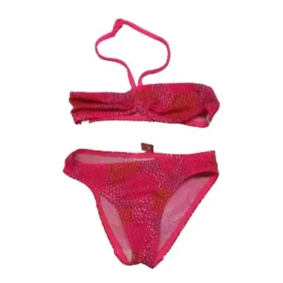 104-110-es pink pöttyös bikini - Decathlon