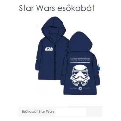 110-116-os kék esőkabát - Star Wars - ÚJ