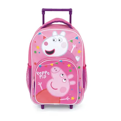 Peppa malac Party gurulós ovis hátizsák, táska 36 cm - ÚJ