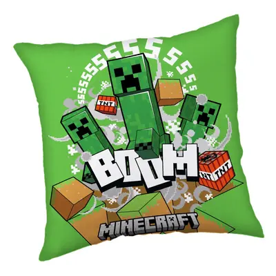 Minecraft Creeper Boom párna, díszpárna 40*40 cm - ÚJ