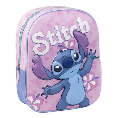 Disney Lilo és Stitch, A csillagkutya Hibiscus 3D hátizsák, táska 31 cm - ÚJ