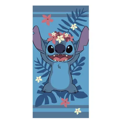 Disney Lilo és Stitch, A csillagkutya Wreath fürdőlepedő, strand törölköző 70x140cm (Fast Dry) -