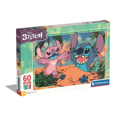 Disney Lilo és Stitch, A csillagkutya Sand 60 db-os maxi puzzle Clementoni - ÚJ