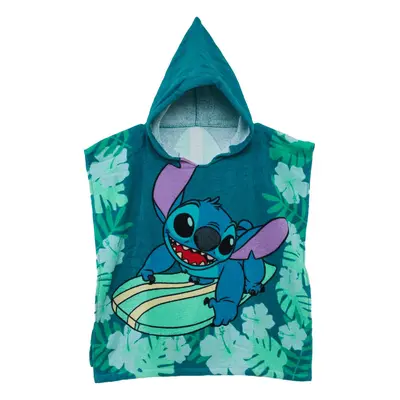 Disney Lilo és Stitch, A csillagkutya Surf strand törölköző poncsó 60x120 cm - ÚJ