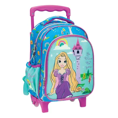 Disney Hercegnők Rapunzel gurulós ovis hátizsák, táska 30 cm - ÚJ