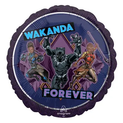 Fekete Párduc Wakanda fólia lufi 43 cm - ÚJ