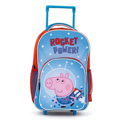 Peppa malac Rocket gurulós ovis hátizsák, táska 36 cm - ÚJ