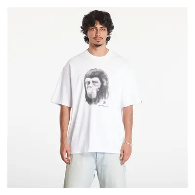 Póló A BATHING APE Pixel Comic Ape Head Relaxed Fit Short Sleeve Tee White