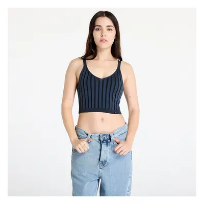 Top Calvin Klein Jeans Plated Sweater Bralette Blue