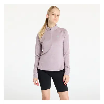 Pulóver New Balance Athletics Heat Grid Half Zip Ice Wine Heather