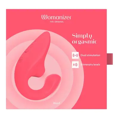 Womanizer Blend vibrátor, léghullámos csiklóizgatóval (korall)