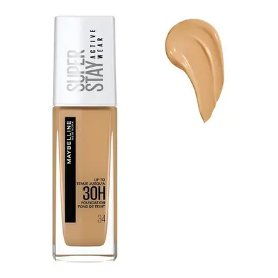 Alapozó - Maybelline Superstay Active Wear 30h Foundation, árnyalata 34 Soft Bronze, 30 ml