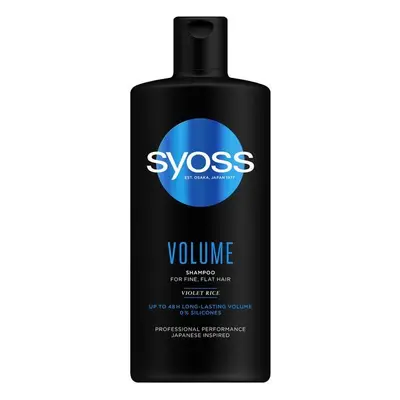 Volumennövelő Sampon - Syoss Professional Performance Japanese Inspired Volum Shampoo for Fine, 