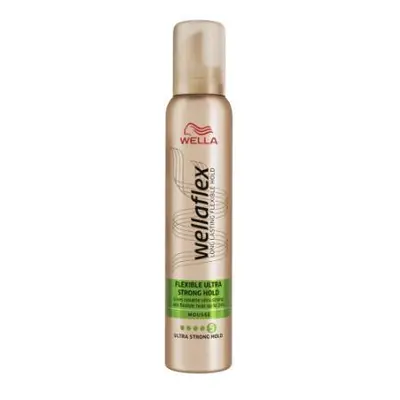 Ultra Erős Fixálású Hajhab - Wella Wellaflex Mousse Flexible Ultra Strong Hold, 200 ml