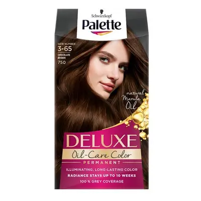 Tartós Hajfesték - Schwarzkopf Palette Deluxe Oil-Care Color Permanent, árnyalat 3-65 (750) Choc