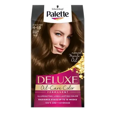 Tartós Hajfesték - Schwarzkopf Palette Deluxe Oil-Care Color Permanent, árnyalat 4-65 (760) Dazz