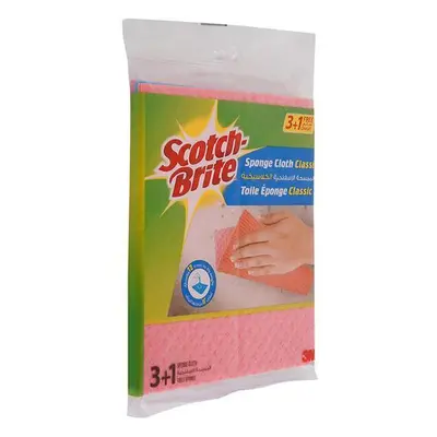 Klasszikus Nedves Törlők - 3M Scotch Brite Sponge Cloth Classic, 4 db.