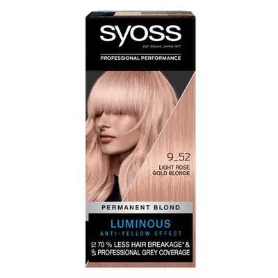 Tartós Hajfesték - Syoss Professional Performance Permanent Blond Luminous Anti-Yellow Effect Ba