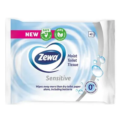 Nedves Toalettpapír Érzékeny Bőrre - Zewa Moist Toilet Tissue Sensitive, 42 db.