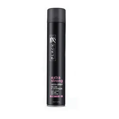 Dúsító Hajfény Spray, Erősség 4 - Black Professional Line Extra Strong Hairspray Volume and Shin