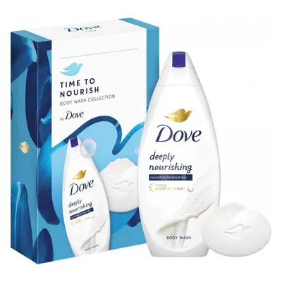 Dove Original tusfürdő mélyen tápláló 250 ml + szappan Eredeti 90 g-os ajándék készlet patron