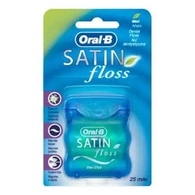 Oral-B Satin Floss Menta menta ízű fogselyem 25 m