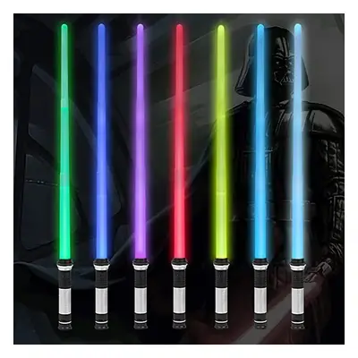 Star Wars laser sword toys colour changing percussion sound effects 2 in 1 laser wand retractabl