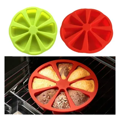 Silicone orange-shaped 8-point mold kitchen cake pizza baking model