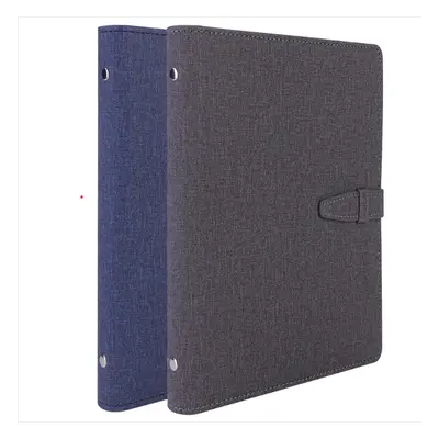 Deli 3309 A5 loose-leaf notebook, office and business carry-on meeting record book, shipped in r