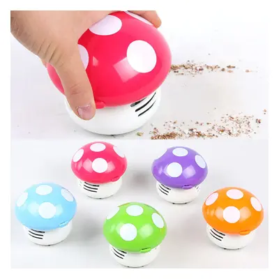 Fashion Mini Desktop Vacuum Cleaner Mushroom Creative Cute Keyboard Handheld